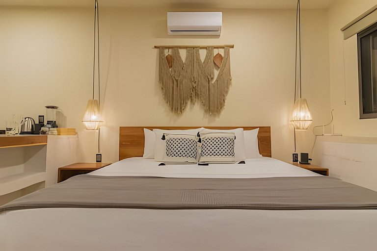 Hermoso estudio Equipado con Acceso a la laguna