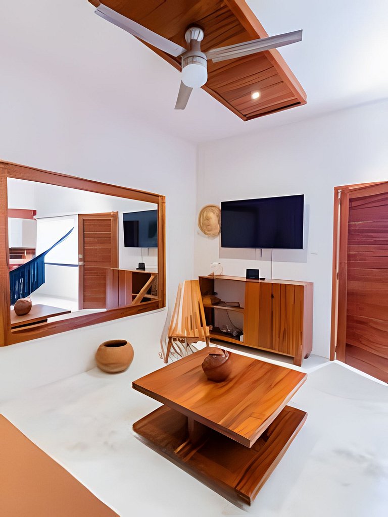 Casita de Diseño con, tina de baño, A/A y TV