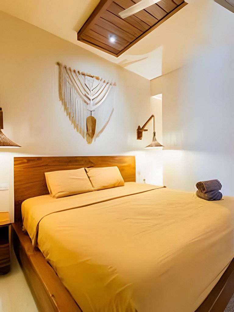 Casita de Diseño con, tina de baño, A/A y TV