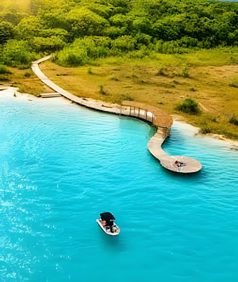 CasaBleu · Bacalar Jungle Condo with Lagoon Access