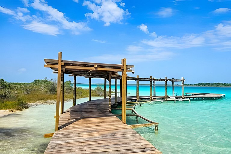 CasaBleu · Bacalar Jungle Condo with Lagoon Access