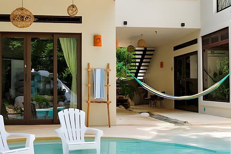 Casa en la selva + Alberca Privada + Acceso laguna